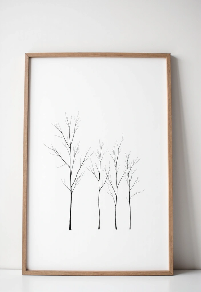 29 Minimalist Halloween Decor Ideas That Look Chic 11 29 Minimalist Halloween Decor Ideas That Look Chic - 11. Minimalist Artwork with Nature Themes