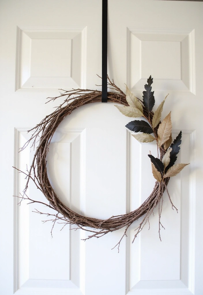29 Minimalist Halloween Decor Ideas That Look Chic 19 29 Minimalist Halloween Decor Ideas That Look Chic - 19. Simple Seasonal Wreaths