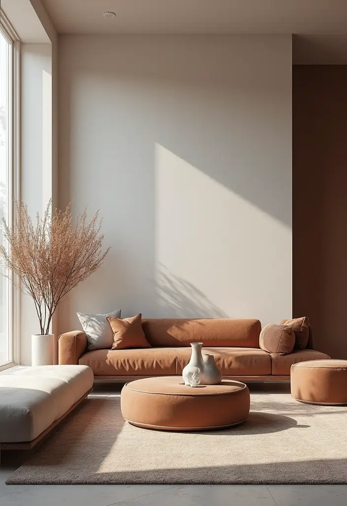 29 Minimalist Living Room Ideas That Feel Calm and Chic 11 29 Minimalist Living Room Ideas That Feel Calm and Chic - 11. Monochromatic Magic