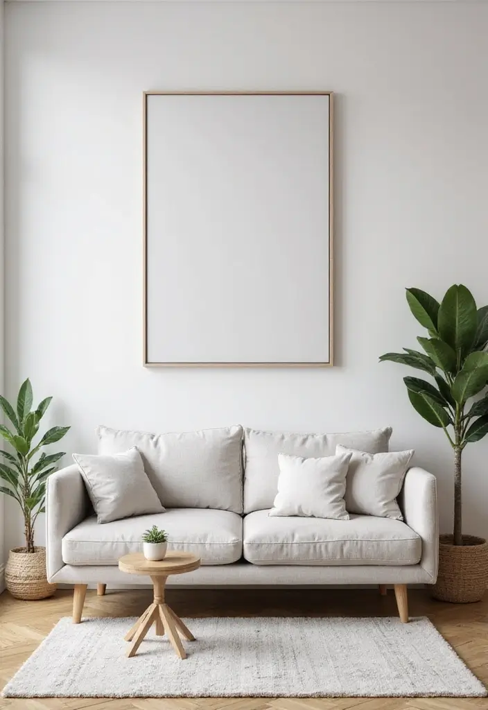 29 Minimalist Living Room Ideas That Feel Calm and Chic 3 29 Minimalist Living Room Ideas That Feel Calm and Chic - 3. Minimalist Art for Maximum Effect