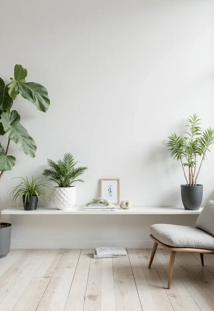 29 Minimalist Living Room Ideas That Feel Calm and Chic 5 29 Minimalist Living Room Ideas That Feel Calm and Chic - 5. Greenery as a Breath of Fresh Air
