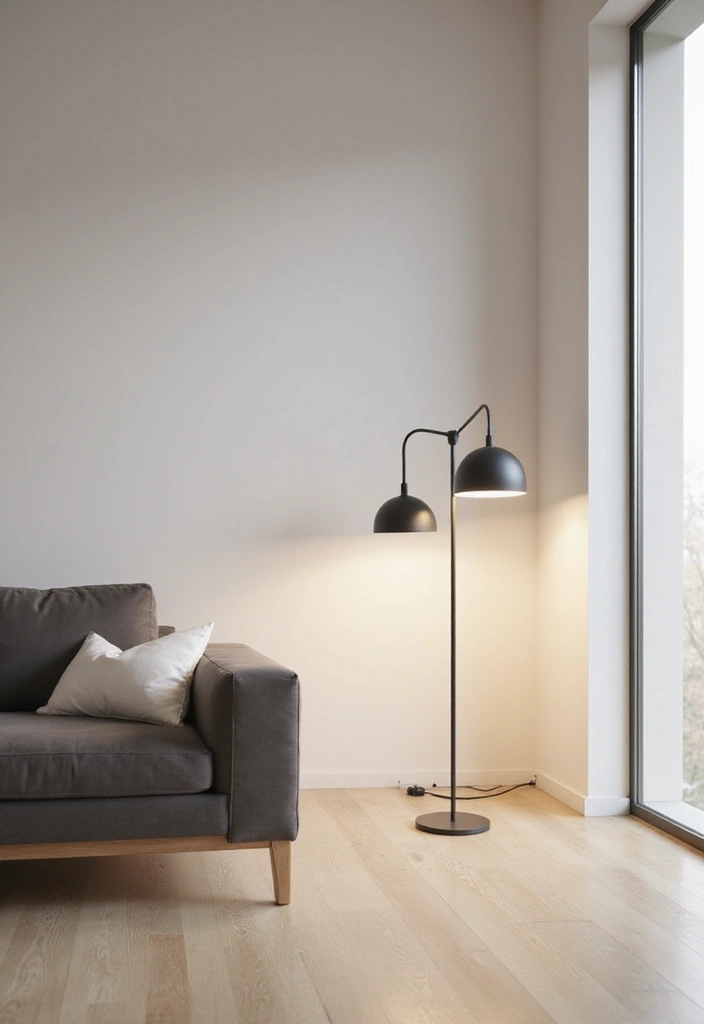 29 Minimalist Living Room Ideas That Feel Calm and Chic 9 29 Minimalist Living Room Ideas That Feel Calm and Chic - 9. Minimal Lighting Choices