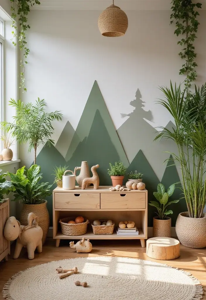 29 Minimalist Playroom Ideas for Kids 10 29 Minimalist Playroom Ideas for Kids - 10. Nature-Inspired Elements
