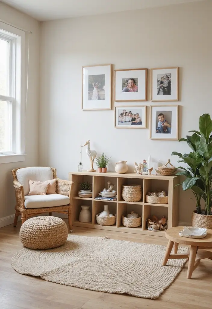 29 Minimalist Playroom Ideas for Kids 18 29 Minimalist Playroom Ideas for Kids - 18. Personal Touches