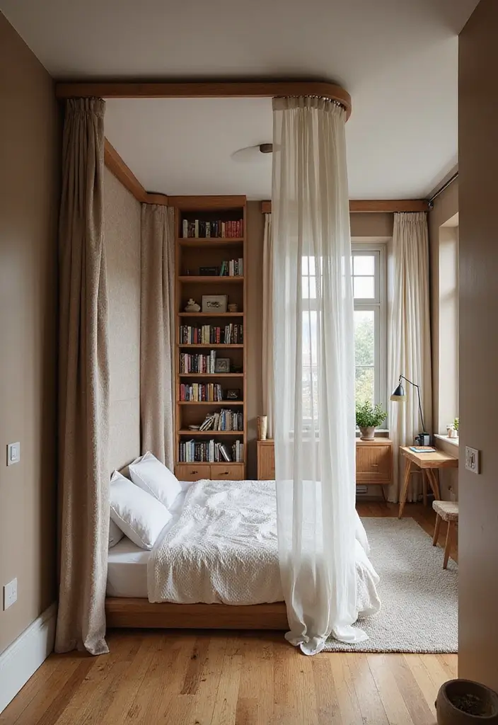 29 Minimalist Studio Apartment Ideas for Small Spaces 18 29 Minimalist Studio Apartment Ideas for Small Spaces - 18. Open Concept Bedroom Solutions