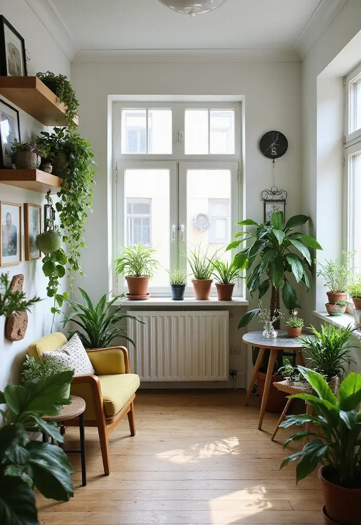 29 Minimalist Studio Apartment Ideas for Small Spaces 8 29 Minimalist Studio Apartment Ideas for Small Spaces - 8. Indoor Plants for Air Quality