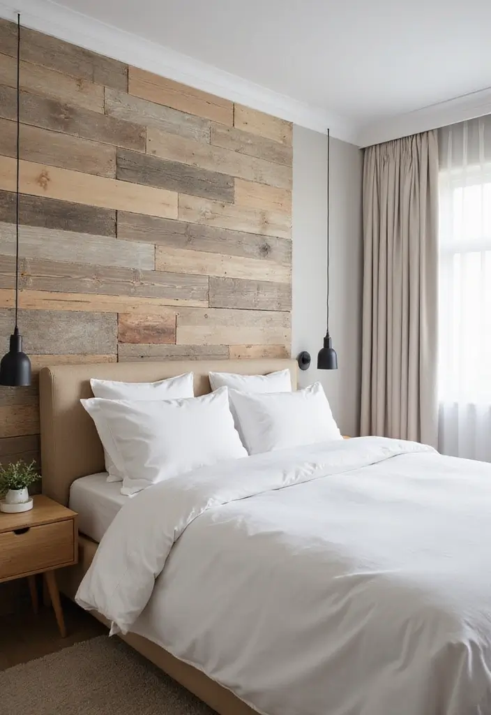29 White Minimalist Bedroom Ideas That Feel Fresh 14 29 White Minimalist Bedroom Ideas That Feel Fresh - 14. Accent Walls