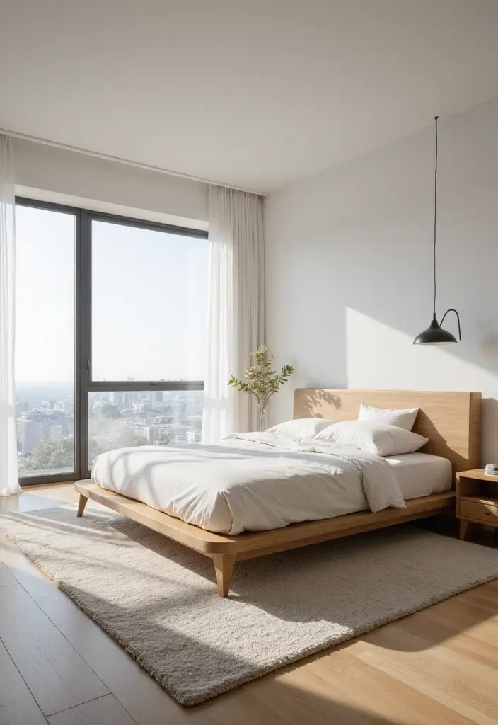 29 White Minimalist Bedroom Ideas That Feel Fresh 22 29 White Minimalist Bedroom Ideas That Feel Fresh - 22. Smart Space Planning