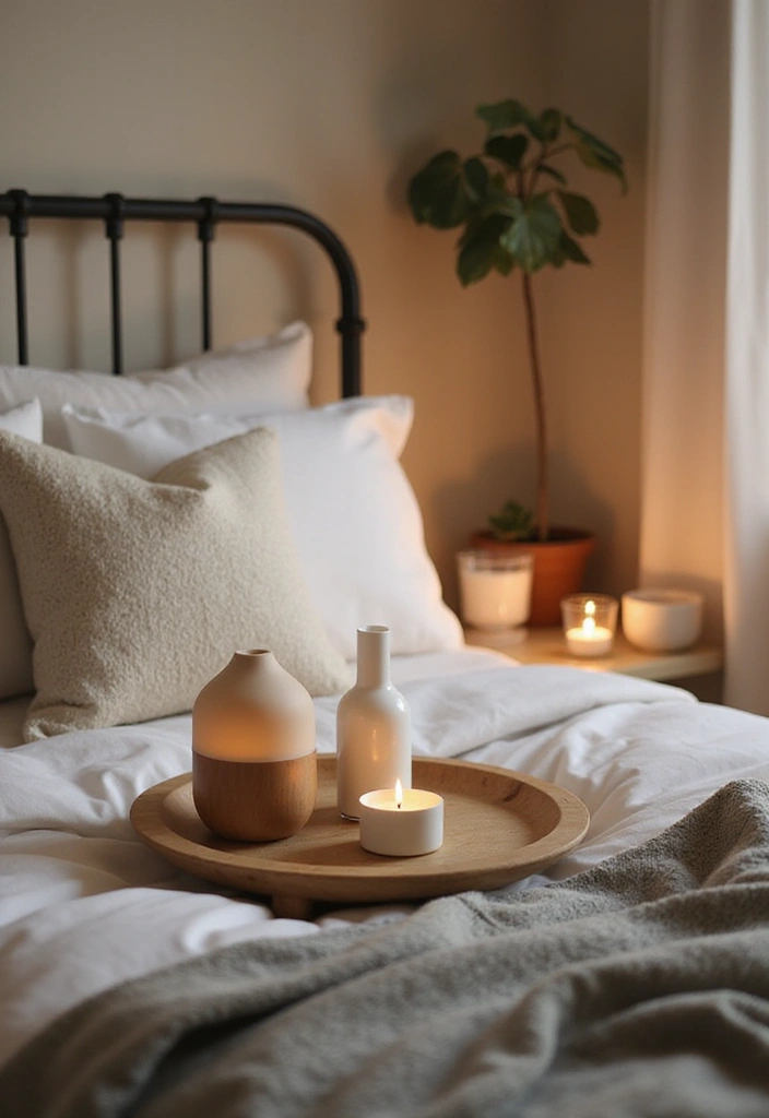 30 Green Minimalist Bedroom Ideas That Feel Relaxing 28 30 Green Minimalist Bedroom Ideas That Feel Relaxing - 28. Calming Scents