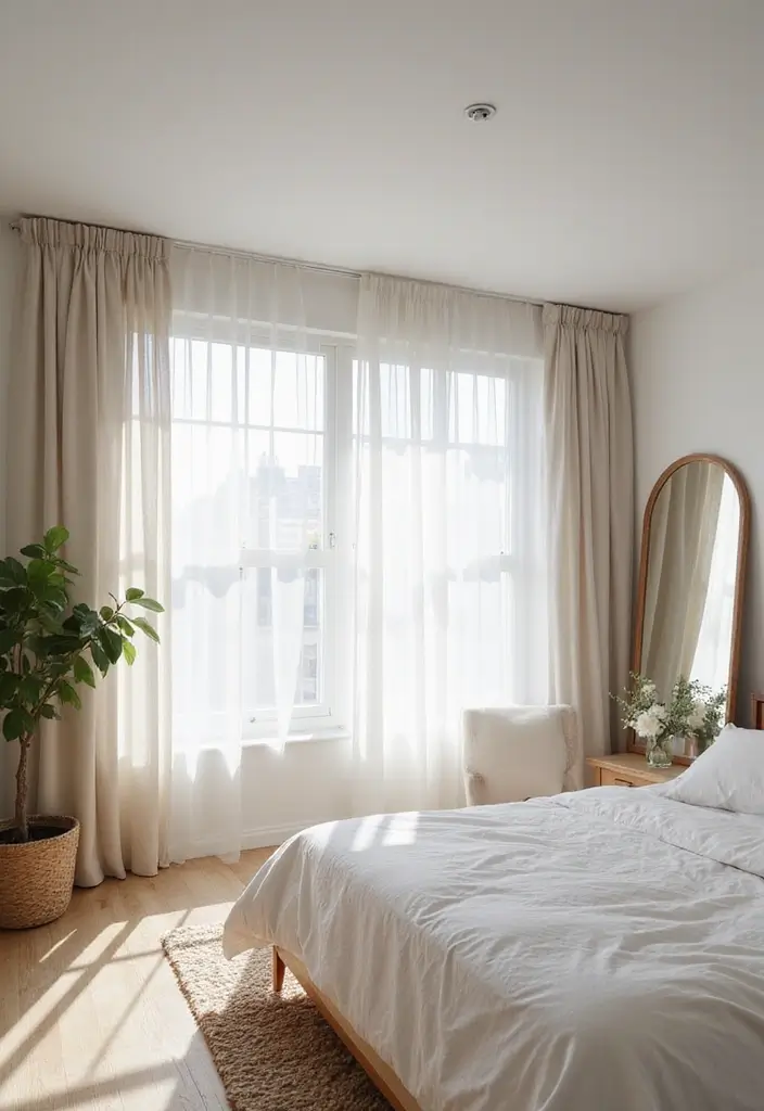 30 Green Minimalist Bedroom Ideas That Feel Relaxing 5 30 Green Minimalist Bedroom Ideas That Feel Relaxing - 5. Natural Light Emphasis
