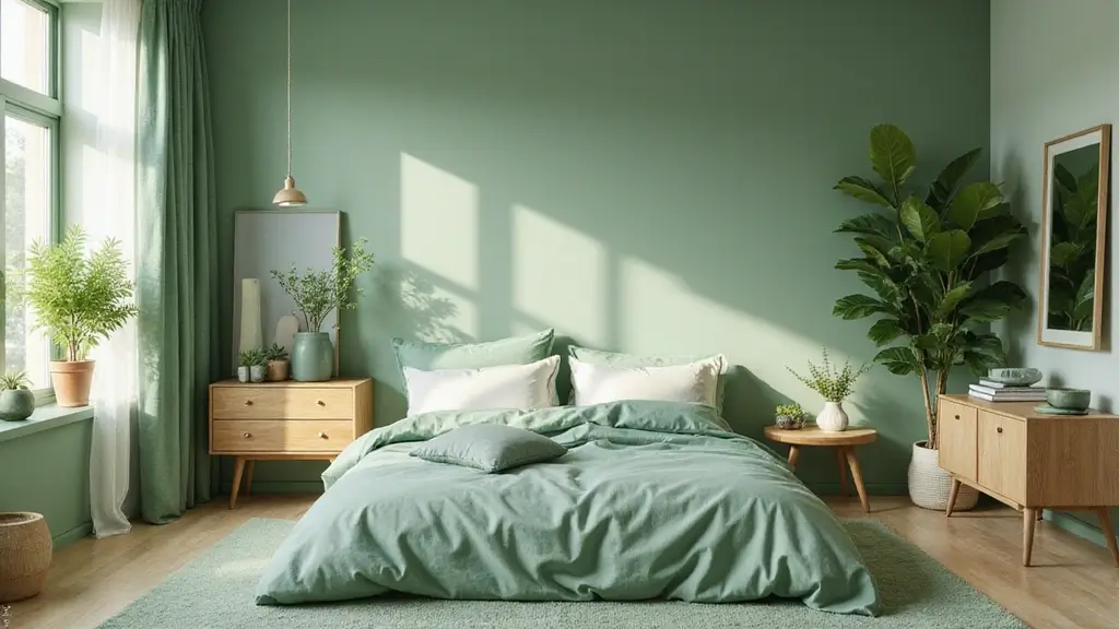 30 Green Minimalist Bedroom Ideas That Feel Relaxing
