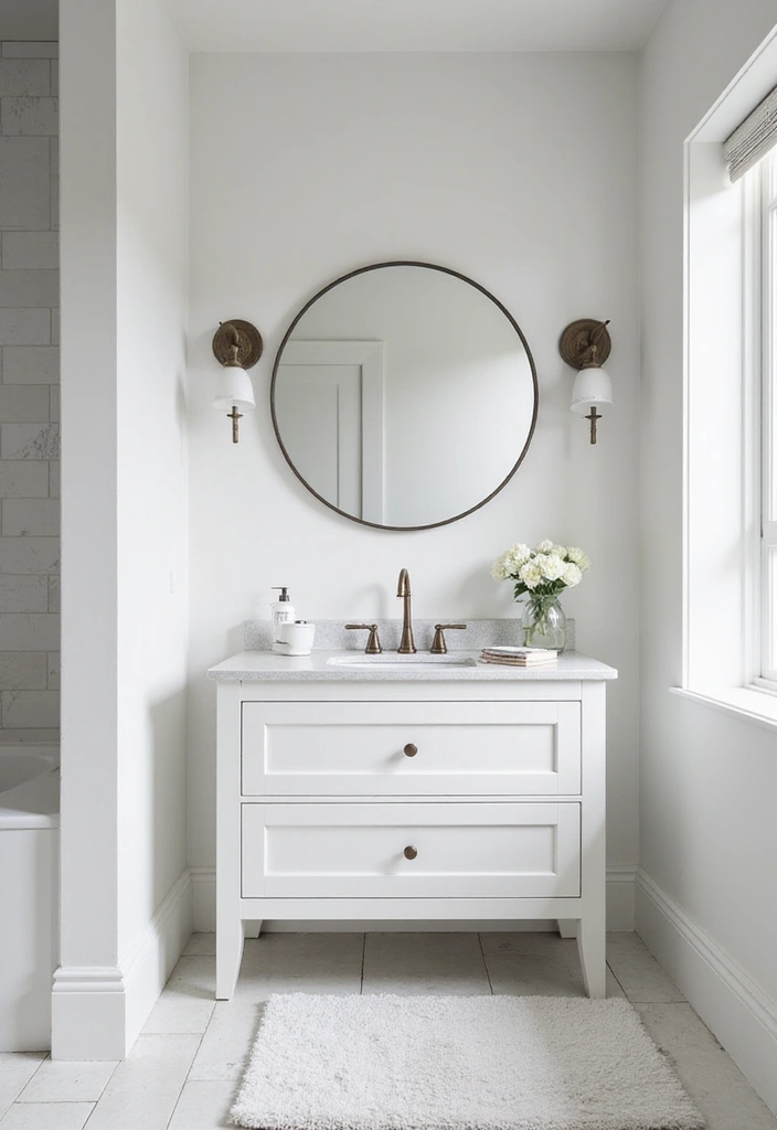 30 Minimalist Bathroom Vanity Ideas That Save Space 16 30 Minimalist Bathroom Vanity Ideas That Save Space - 16. Minimalistic Color Palettes