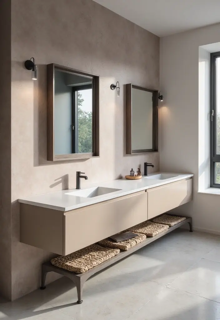 30 Minimalist Bathroom Vanity Ideas That Save Space 20 30 Minimalist Bathroom Vanity Ideas That Save Space - 20. Monochromatic Vanity Designs