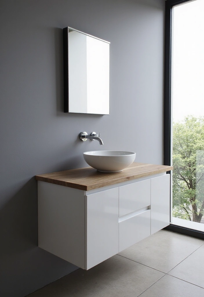 30 Minimalist Bathroom Vanity Ideas That Save Space 23 30 Minimalist Bathroom Vanity Ideas That Save Space - 23. Vessel Sink Vanities