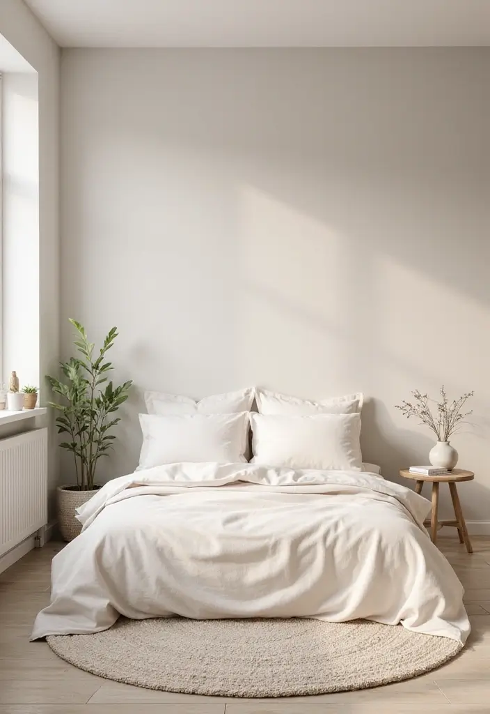 30 Minimalist Bedroom Designs for Every Style 11 30 Minimalist Bedroom Designs for Every Style - 11. Calming Color Palettes