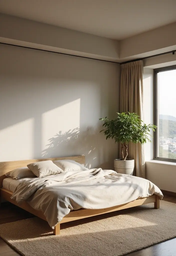 30 Minimalist Bedroom Designs for Every Style 13 30 Minimalist Bedroom Designs for Every Style - 13. Zen-inspired Retreat
