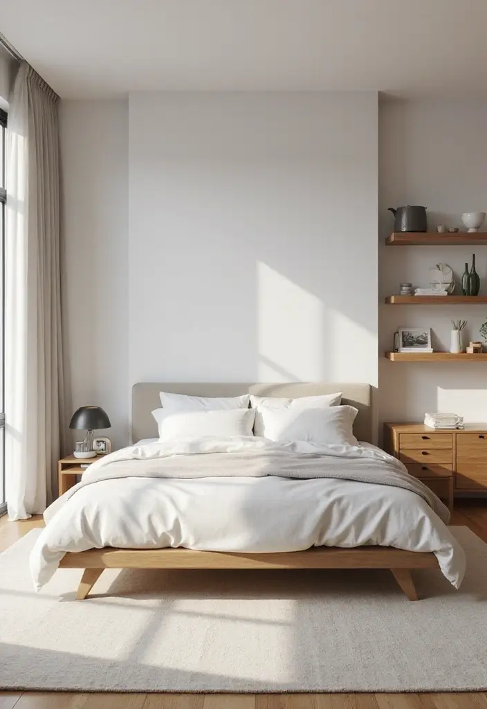 30 Minimalist Bedroom Designs for Every Style 16 30 Minimalist Bedroom Designs for Every Style - 16. Embracing Open Spaces