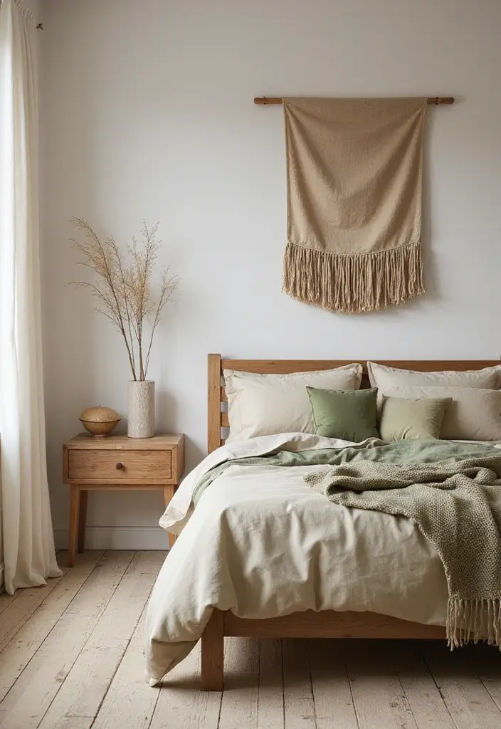 30 Minimalist Bedroom Designs for Every Style 2 30 Minimalist Bedroom Designs for Every Style - 2. Earthy Tones and Textures