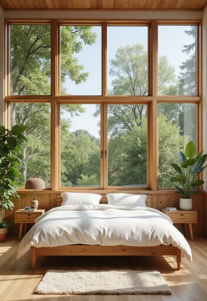 30 Minimalist Bedroom Designs for Every Style 22 30 Minimalist Bedroom Designs for Every Style - 22. Outdoor-Inspired Decor