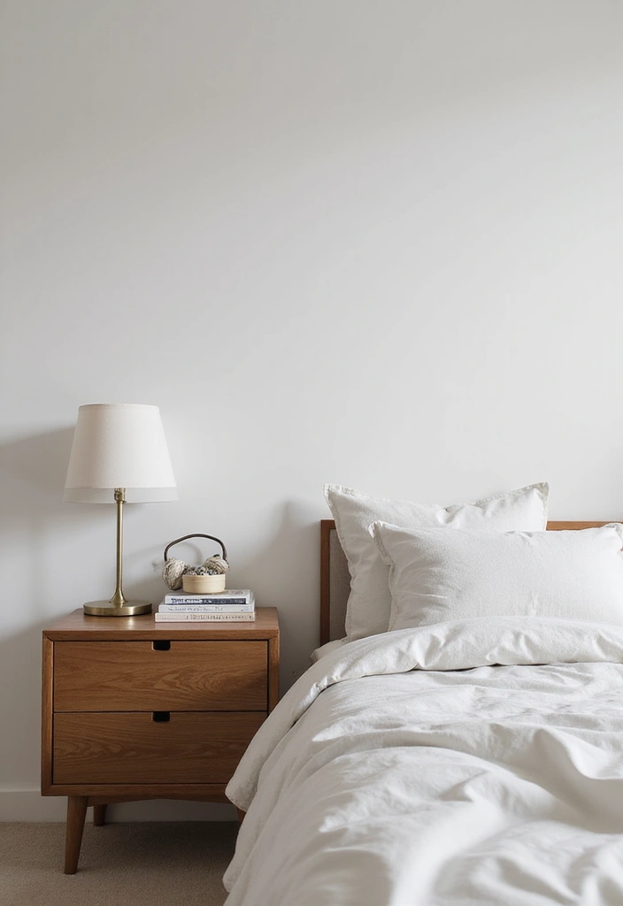 30 Minimalist Bedroom Designs for Every Style 23 30 Minimalist Bedroom Designs for Every Style - 23. Simplified Nightstands