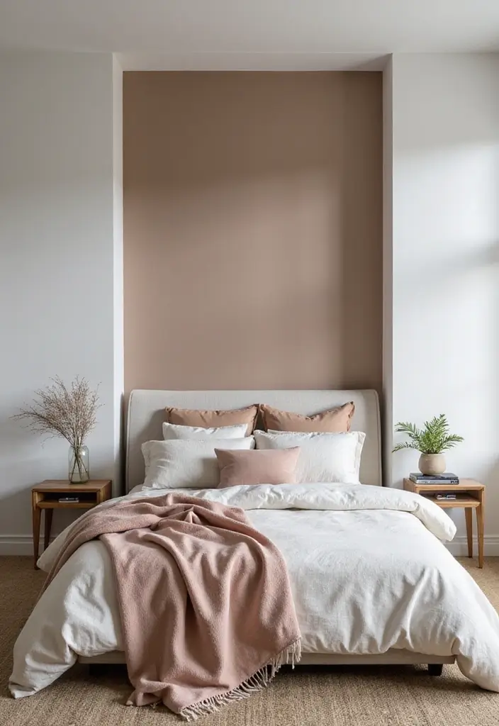 30 Minimalist Bedroom Designs for Every Style 9 30 Minimalist Bedroom Designs for Every Style - 9. Smart Use of Color