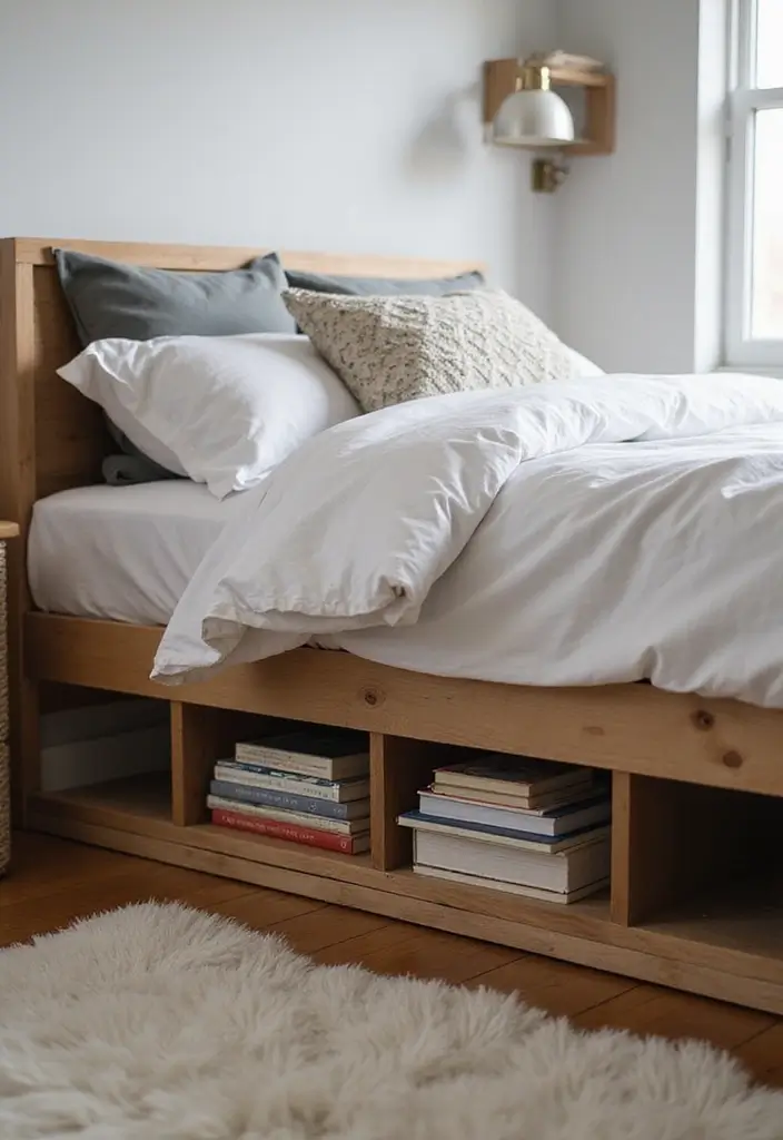 30 Minimalist Bookshelf Ideas That Look Modern 21 30 Minimalist Bookshelf Ideas That Look Modern - 21. Under-Bed Storage Shelves