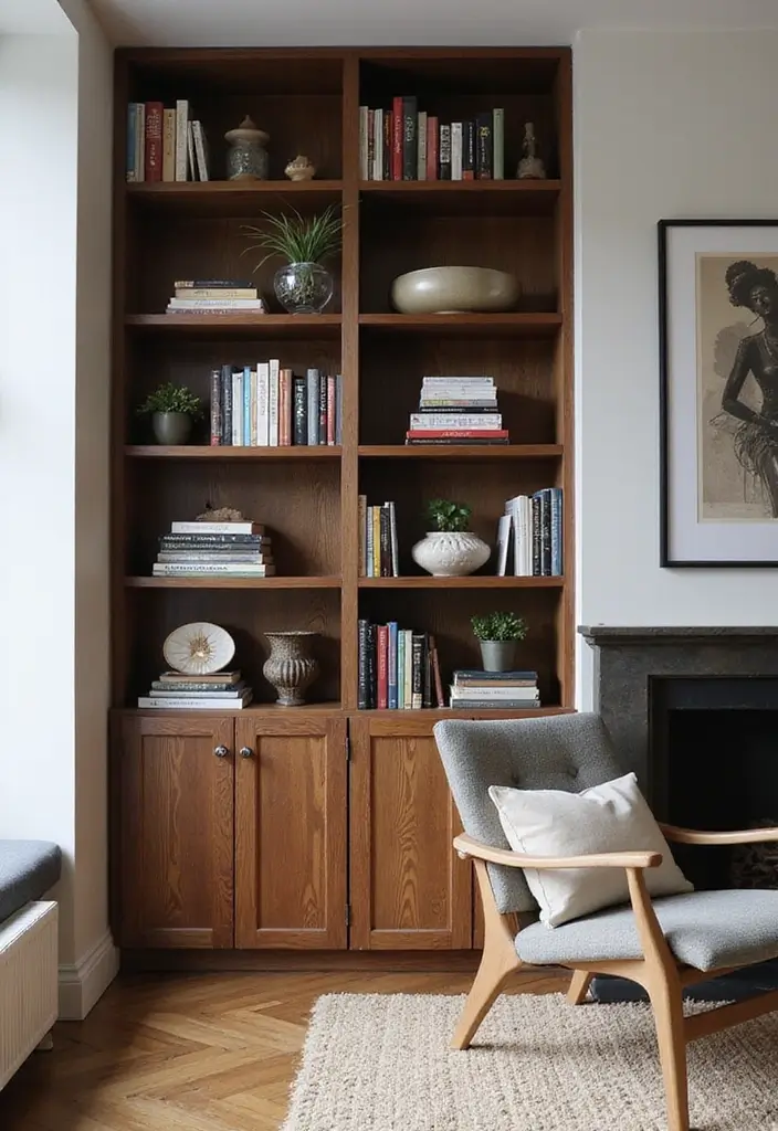 30 Minimalist Bookshelf Ideas That Look Modern 24 30 Minimalist Bookshelf Ideas That Look Modern - 24. Decorative Room Dividers