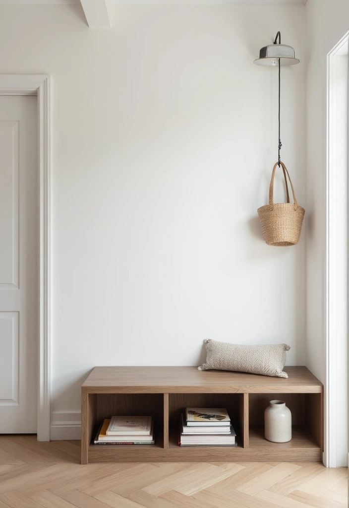 30 Minimalist Bookshelf Ideas That Look Modern 25 30 Minimalist Bookshelf Ideas That Look Modern - 25. Minimalist Bench with Storage