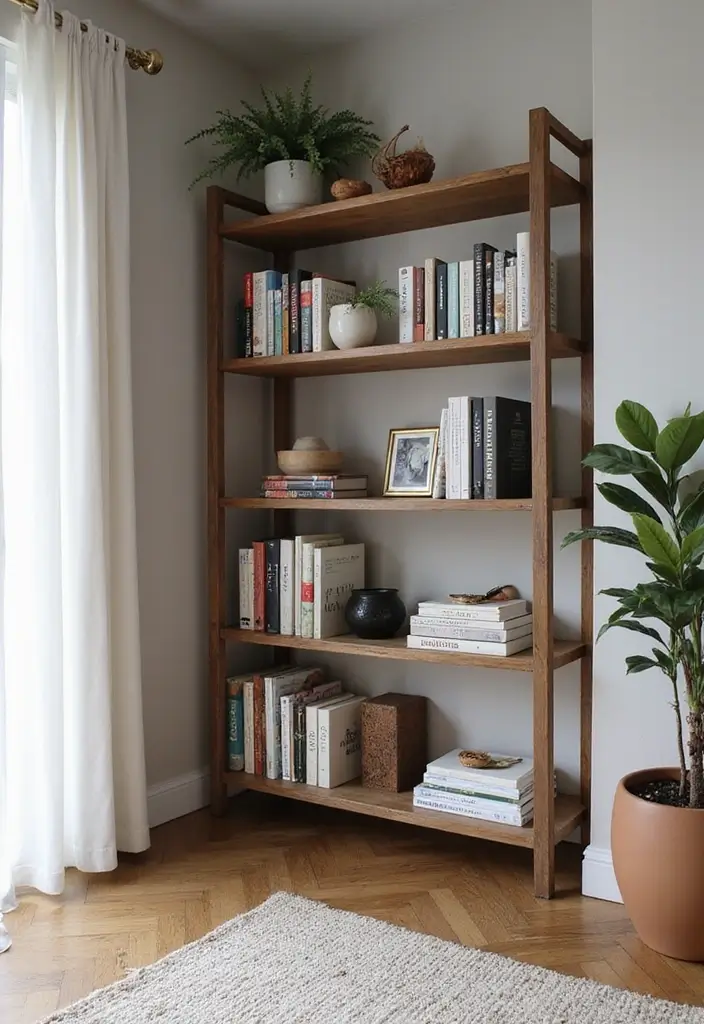 30 Minimalist Bookshelf Ideas That Look Modern 8 30 Minimalist Bookshelf Ideas That Look Modern - 8. Corner Bookshelves