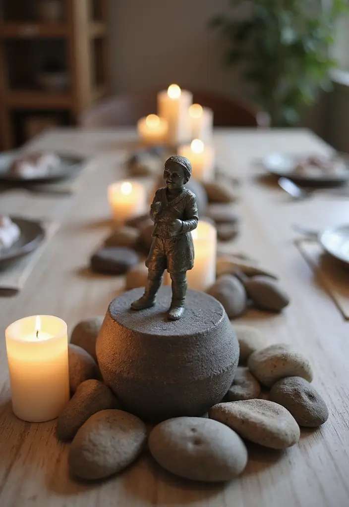 30 Minimalist Centerpiece Ideas for Simple Elegance 21 30 Minimalist Centerpiece Ideas for Simple Elegance - 21. Minimalist Art Display