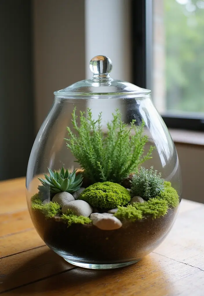 30 Minimalist Centerpiece Ideas for Simple Elegance 8 30 Minimalist Centerpiece Ideas for Simple Elegance - 8. Simple Terrarium