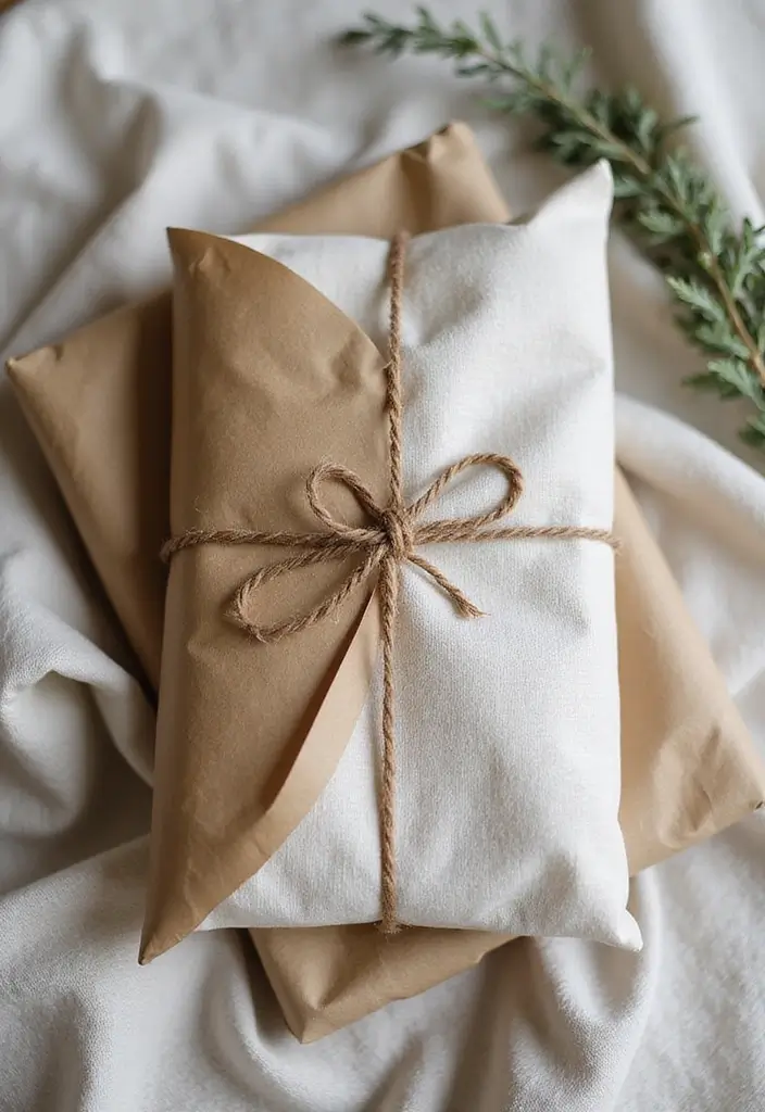 30 Minimalist Christmas Decor Ideas You’ll Love 10 30 Minimalist Christmas Decor Ideas You’ll Love - 10. Eco-Friendly Gift Wrapping