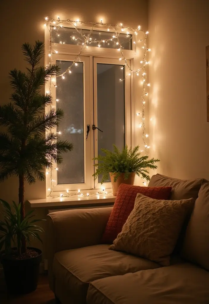 30 Minimalist Christmas Decor Ideas You’ll Love 11 30 Minimalist Christmas Decor Ideas You’ll Love - 11. Simple String Lights