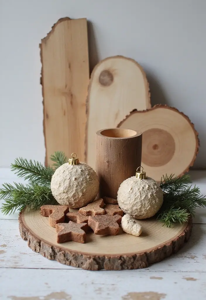 30 Minimalist Christmas Decor Ideas You’ll Love 19 30 Minimalist Christmas Decor Ideas You’ll Love - 19. Wooden Accents