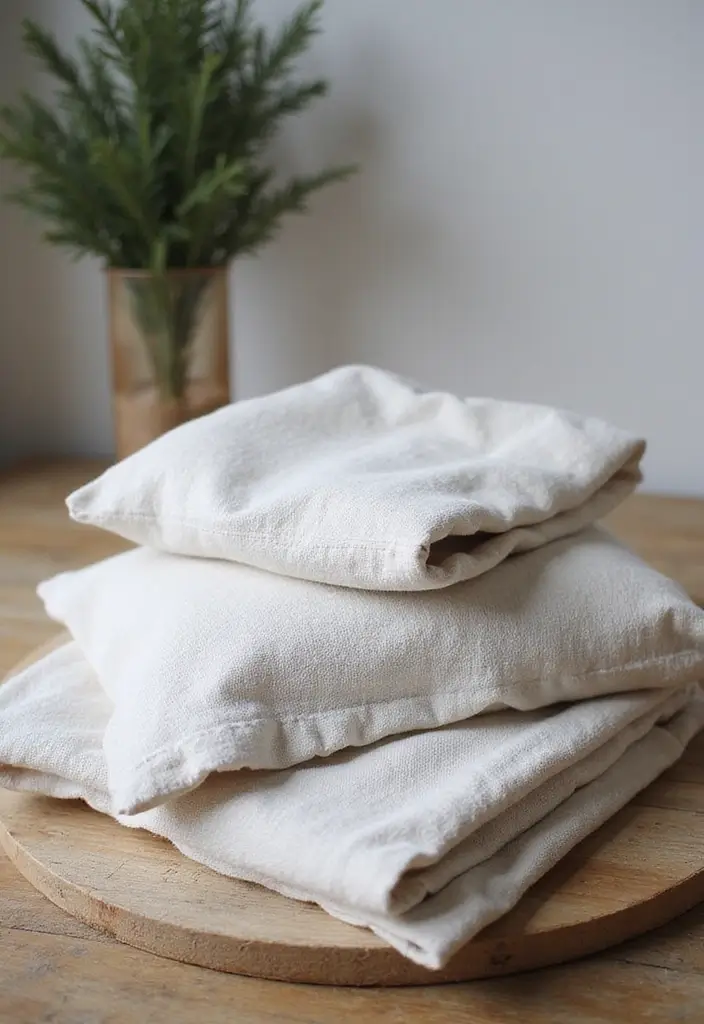 30 Minimalist Christmas Decor Ideas You’ll Love 24 30 Minimalist Christmas Decor Ideas You’ll Love - 24. Textured Linens