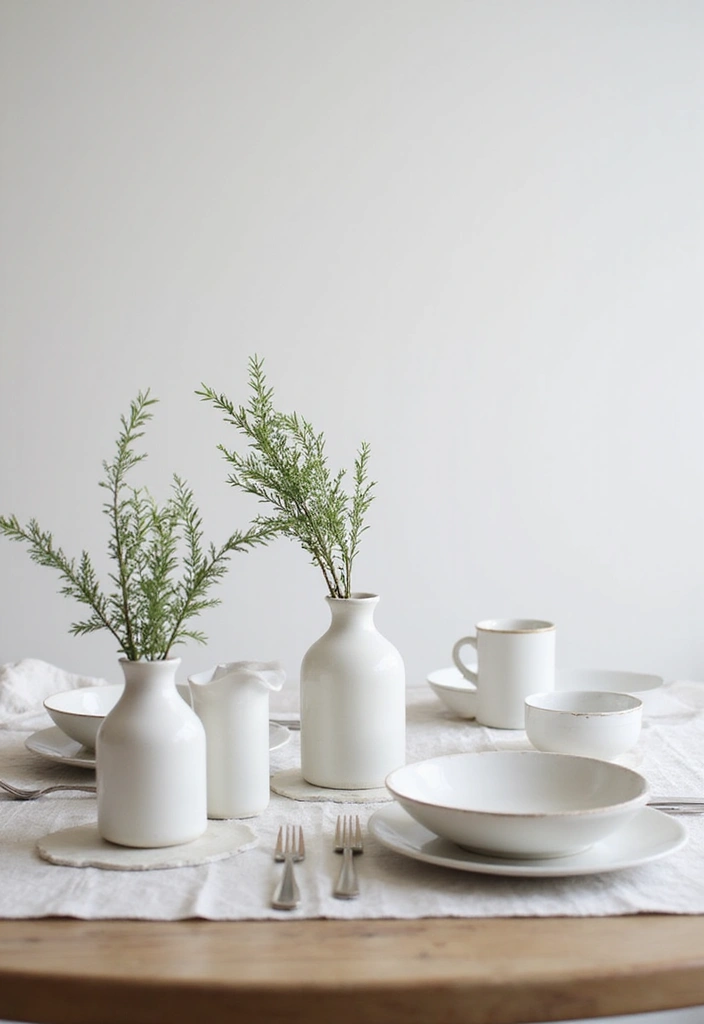 30 Minimalist Christmas Decor Ideas You’ll Love 9 30 Minimalist Christmas Decor Ideas You’ll Love - 9. Minimalist Table Settings