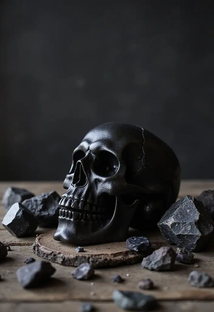30 Minimalist Goth Decor Ideas That Look Unique 13 30 Minimalist Goth Decor Ideas That Look Unique - 13. Dark Artifacts