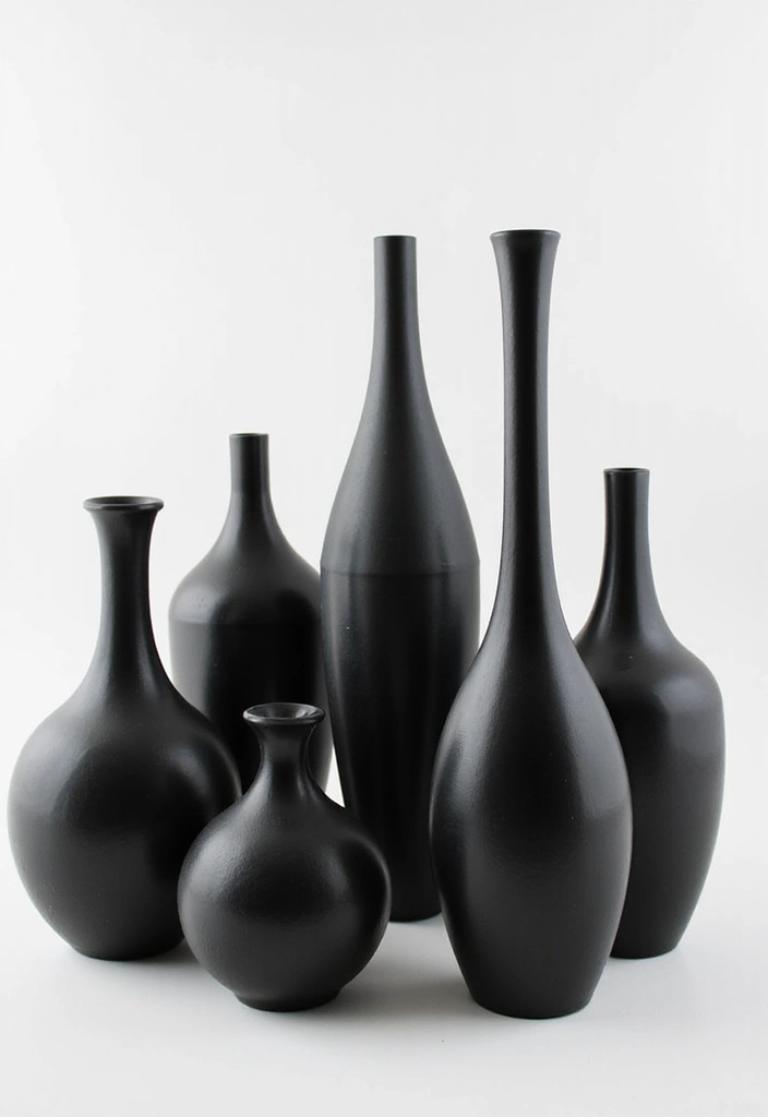 30 Minimalist Goth Decor Ideas That Look Unique 14 30 Minimalist Goth Decor Ideas That Look Unique - 14. Elegant Vases