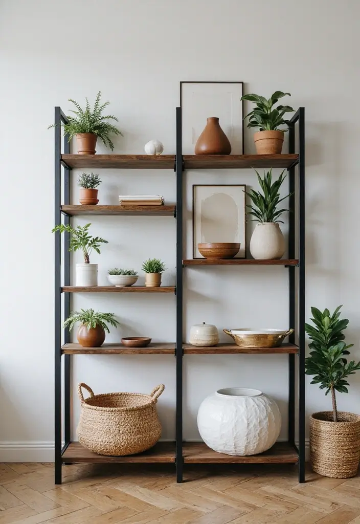 30 Minimalist Goth Decor Ideas That Look Unique 17 30 Minimalist Goth Decor Ideas That Look Unique - 17. Minimalistic Shelving