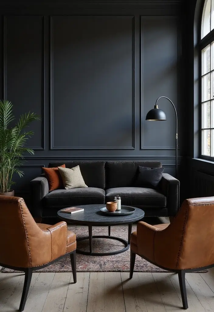 30 Minimalist Goth Decor Ideas That Look Unique 22 30 Minimalist Goth Decor Ideas That Look Unique - 22. Darkly Elegant Upholstery
