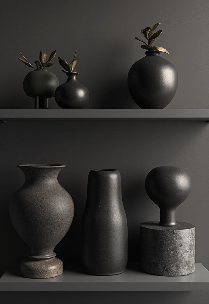 30 Minimalist Goth Decor Ideas That Look Unique 29 30 Minimalist Goth Decor Ideas That Look Unique - 29. Sculptural Decor Pieces