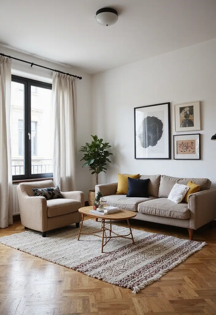 30 Minimalist Indian Home Ideas That Blend Culture and Style - 12. Simple Geometric Patterns