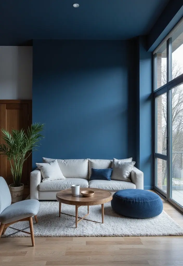 30 Minimalist Indian Home Ideas That Blend Culture and Style - 14. Colorful Accent Walls