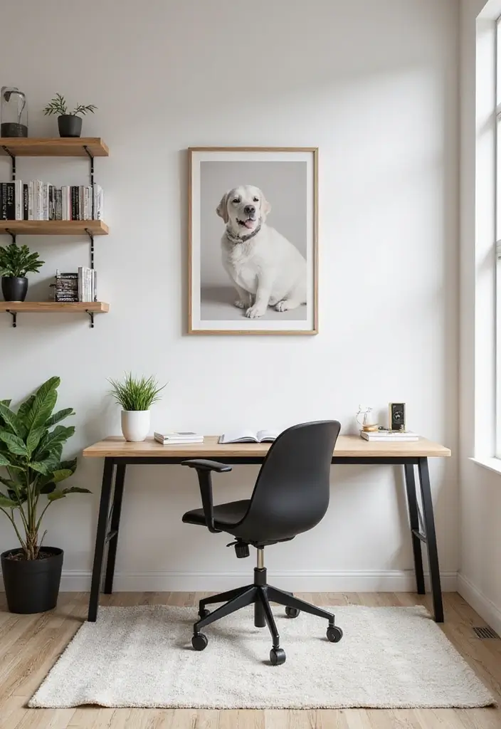 30 Minimalist Indian Home Ideas That Blend Culture and Style - 16. Minimalistic Home Office