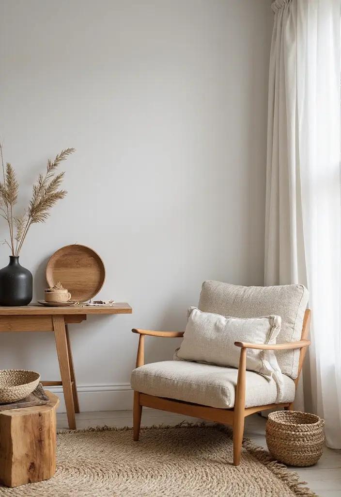 30 Minimalist Indian Home Ideas That Blend Culture and Style - 21. Sustainable Materials in Decor