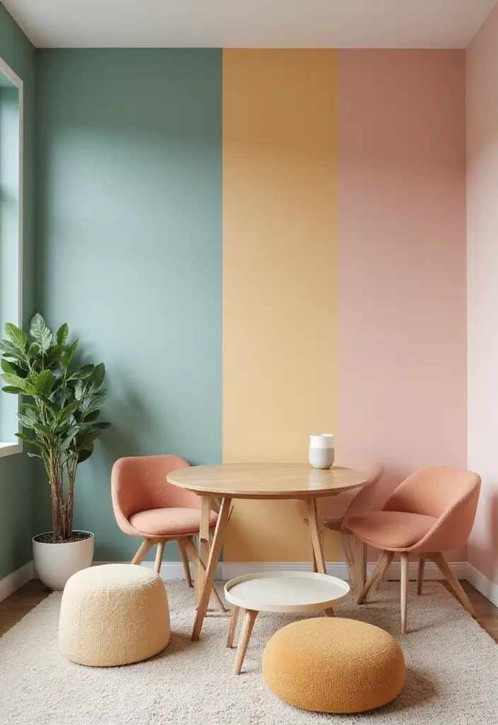 30 Minimalist Indian Home Ideas That Blend Culture and Style - 28. Thoughtful Color Blocks