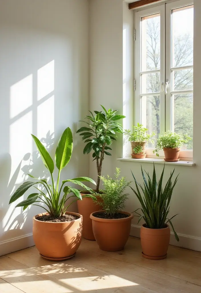 30 Minimalist Indian Home Ideas That Blend Culture and Style - 4. Indoor Plants for Freshness
