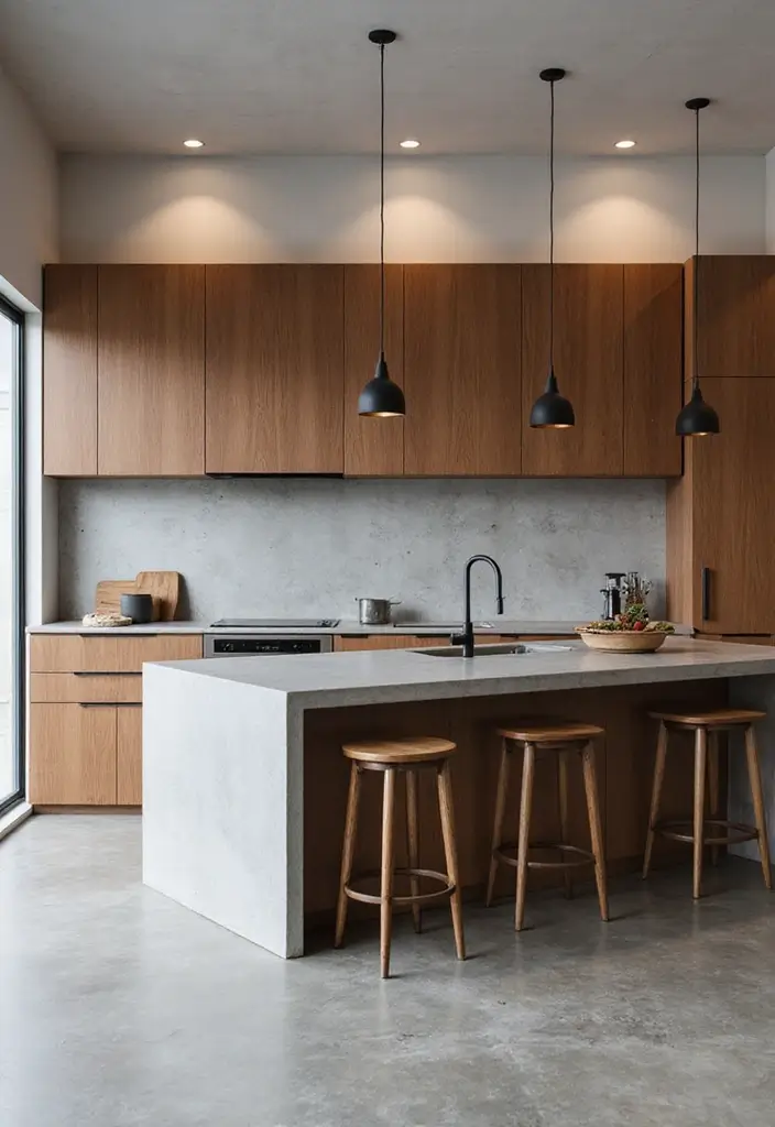 30 Minimalist Kitchen Island Ideas That Feel Sleek 14 30 Minimalist Kitchen Island Ideas That Feel Sleek - 14. Minimalist Concrete Island