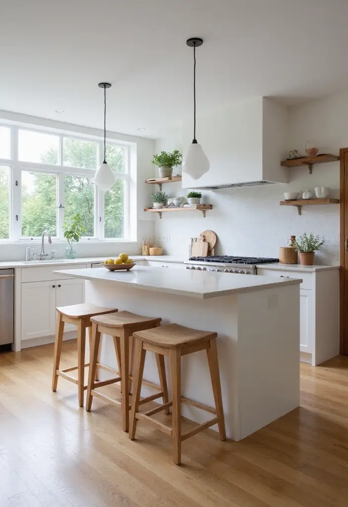 30 Minimalist Kitchen Island Ideas That Feel Sleek 22 30 Minimalist Kitchen Island Ideas That Feel Sleek - 22. Minimalist Island with Custom Seating