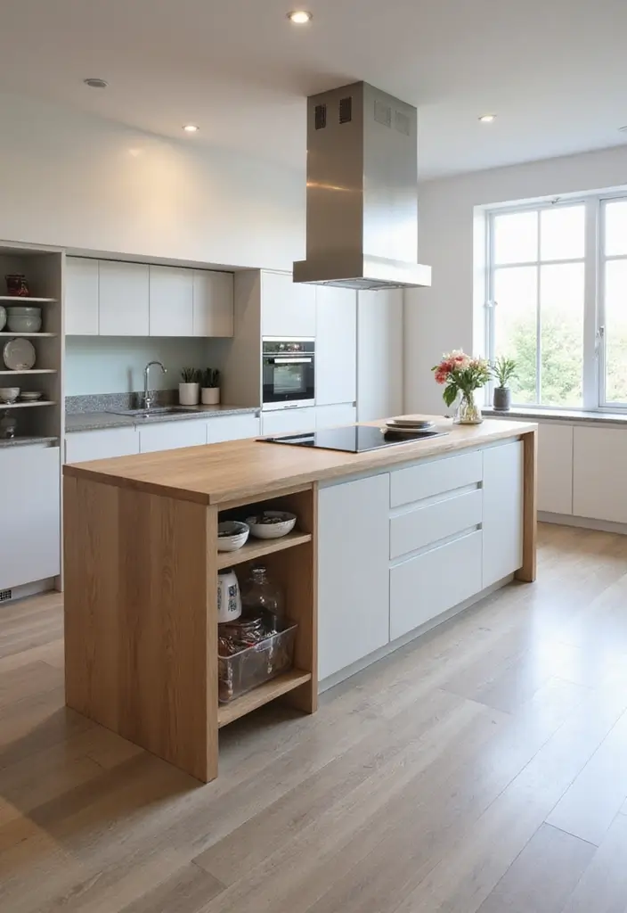 30 Minimalist Kitchen Island Ideas That Feel Sleek 26 30 Minimalist Kitchen Island Ideas That Feel Sleek - 26. Minimalist Island with Hidden Compartments
